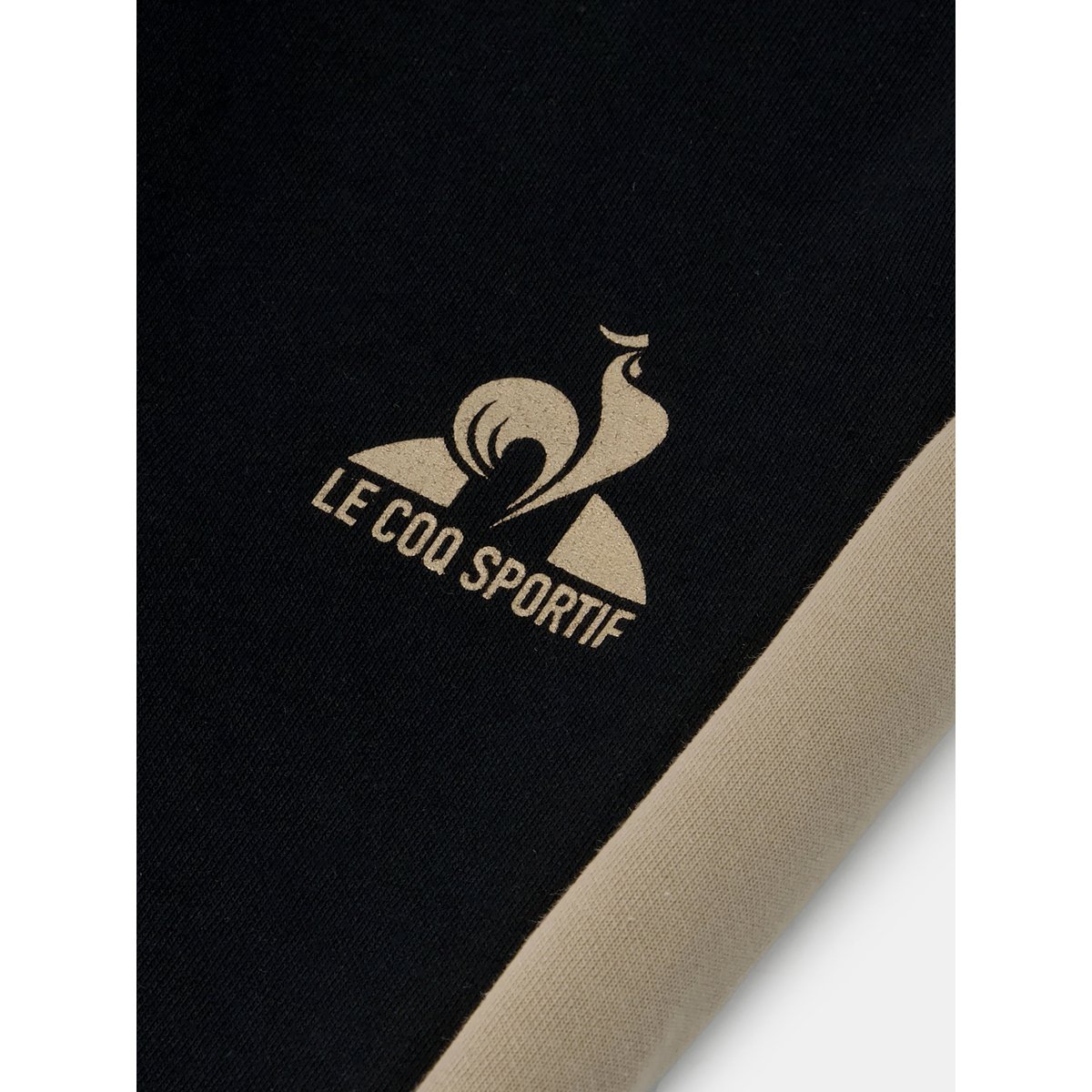 Pantalon en double face avec bandes côtés contrastées NOEL black/safari, LE COQ SPORTIF