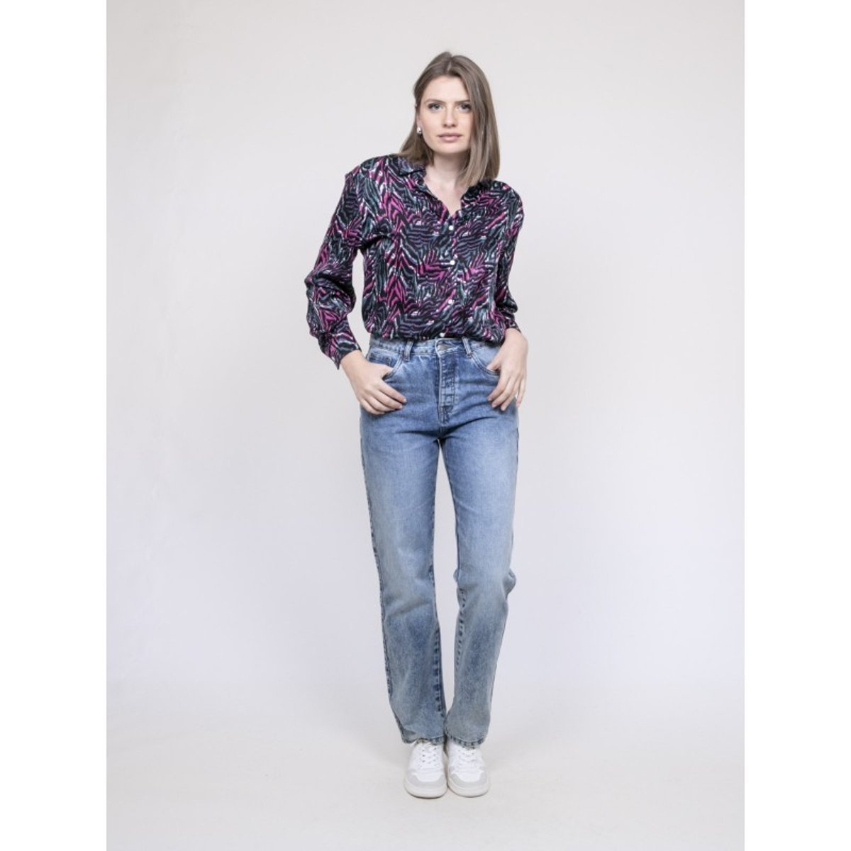 Chemise à Motifs Orianie rose, DONA LISA