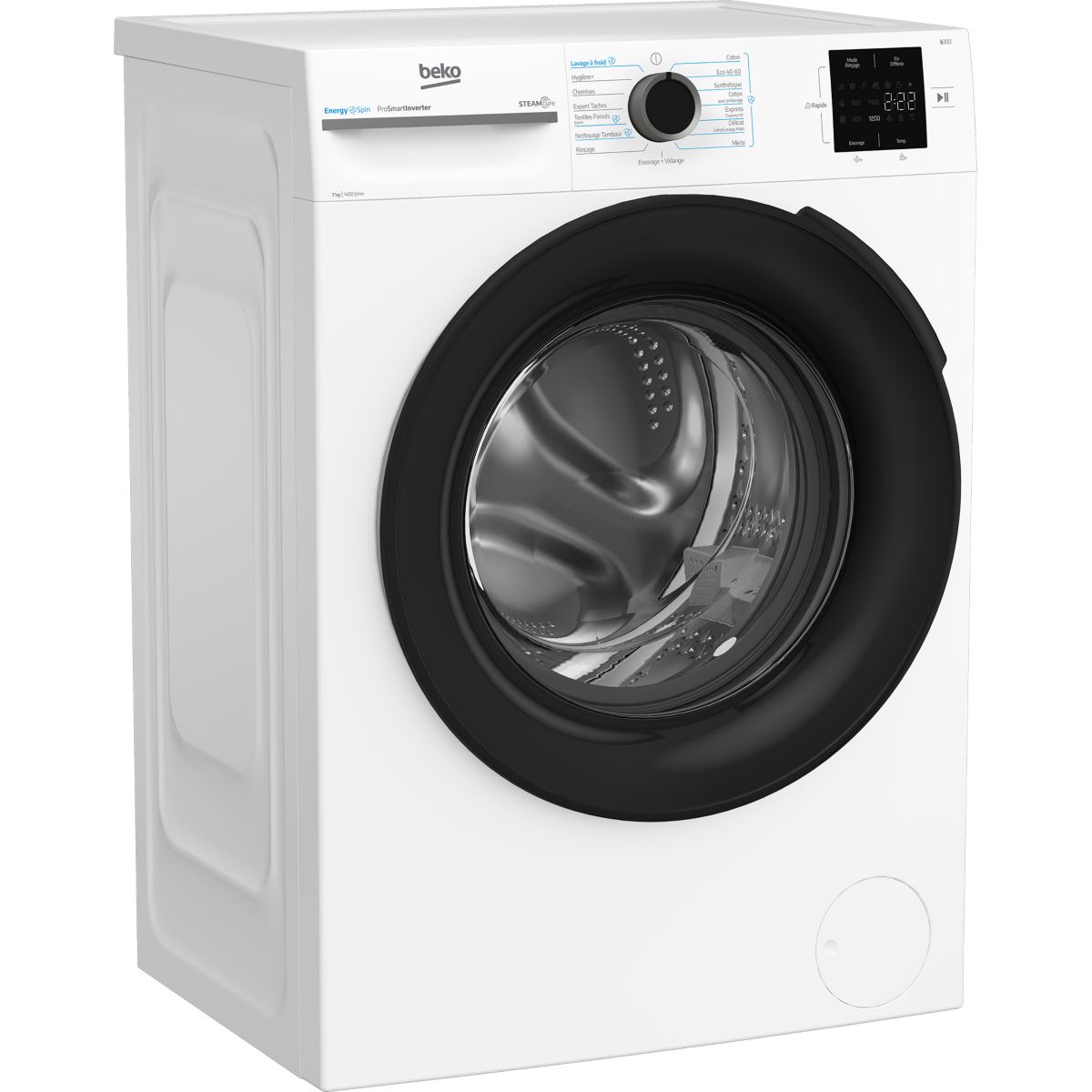 Lave linge compact BM3WFU47411B Energy Spin blanc, BEKO