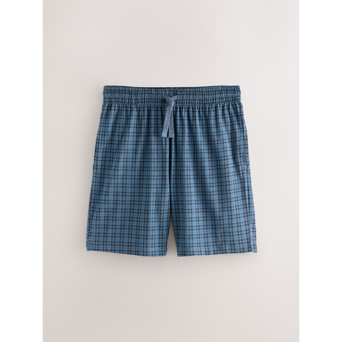 Short pyjama en jersey à carreaux, lot de 2 bleu marine, NEXT