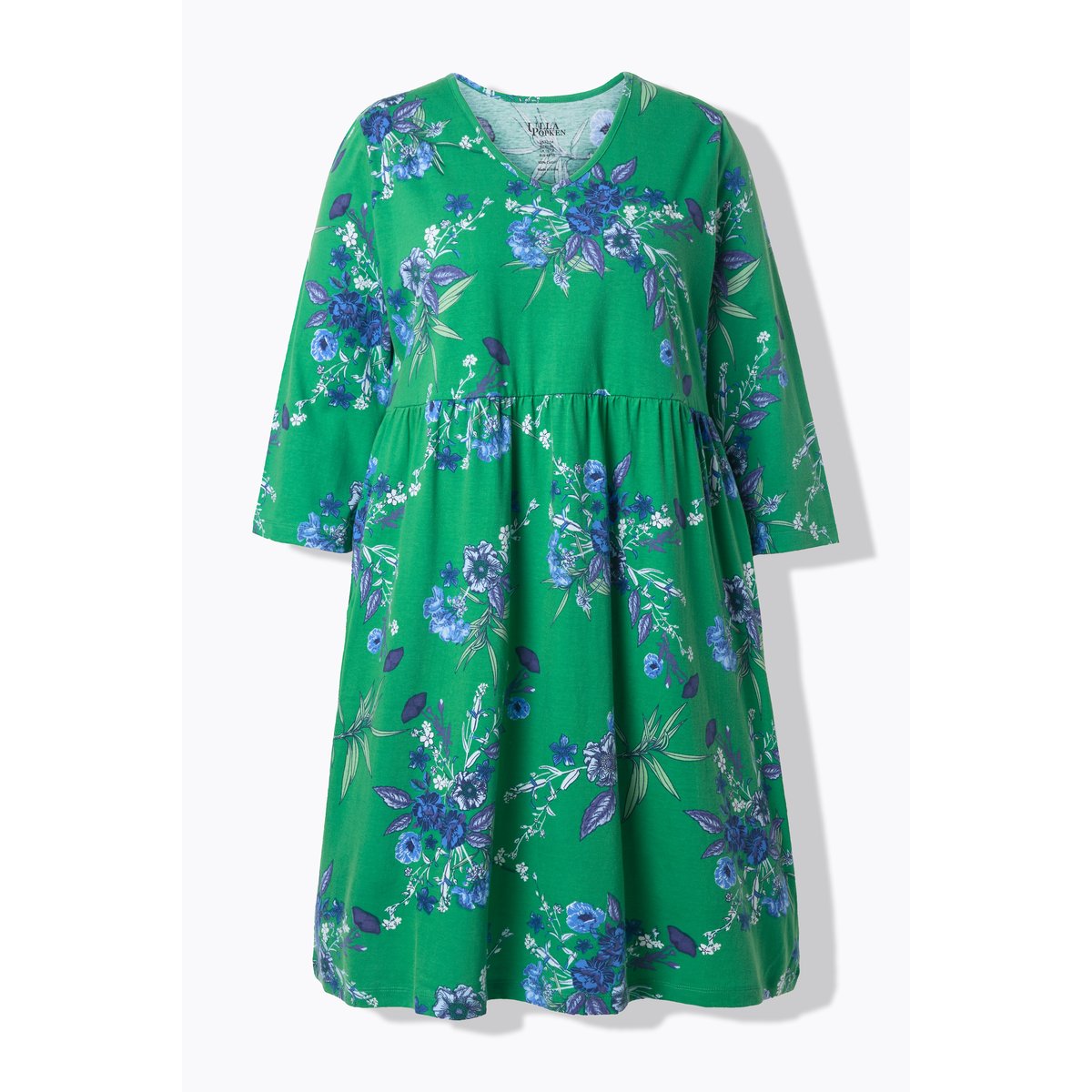 Robe en jersey à fleurs vert d’été, ULLA POPKEN