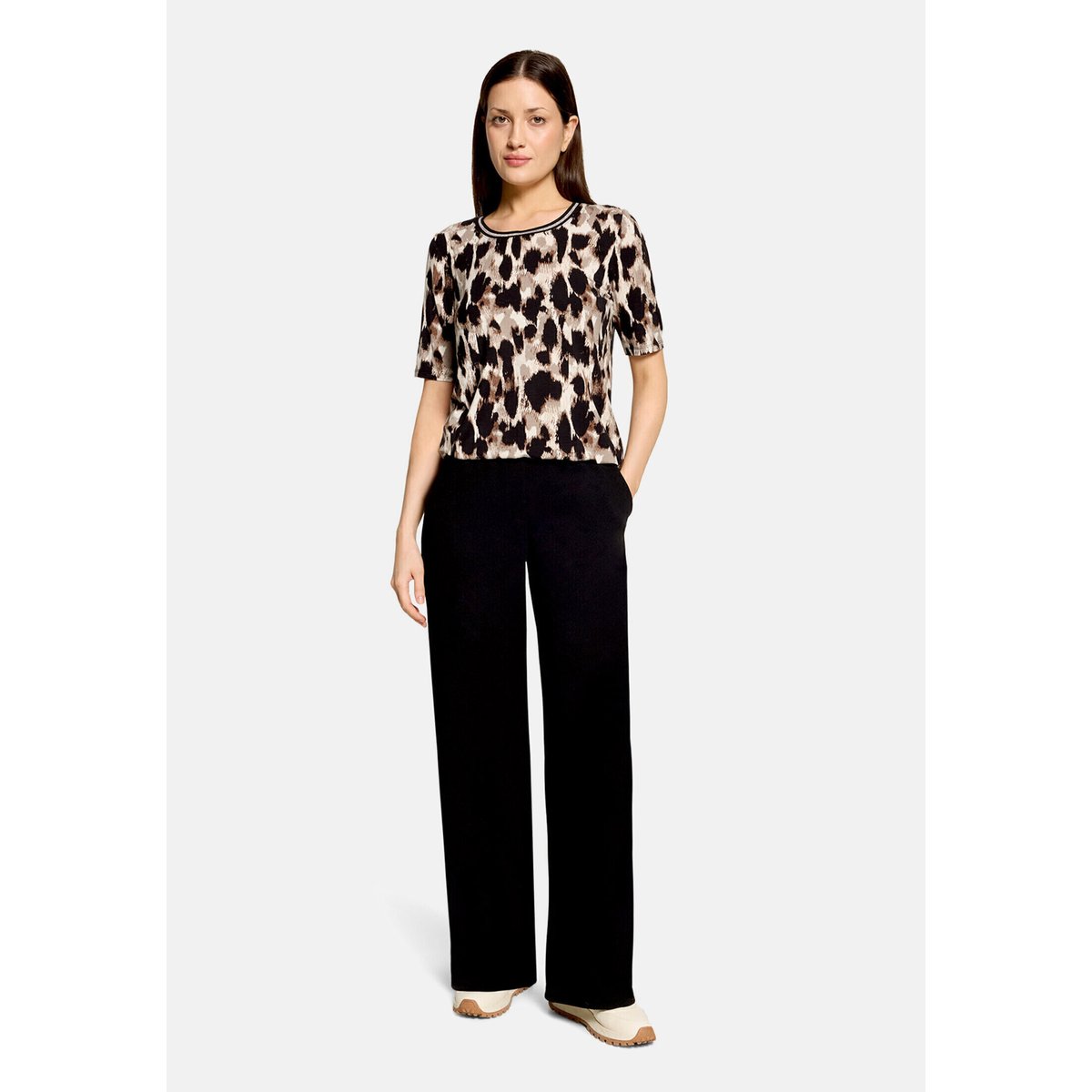 Pantalon Marlene unicolore noir, BETTY BARCLAY