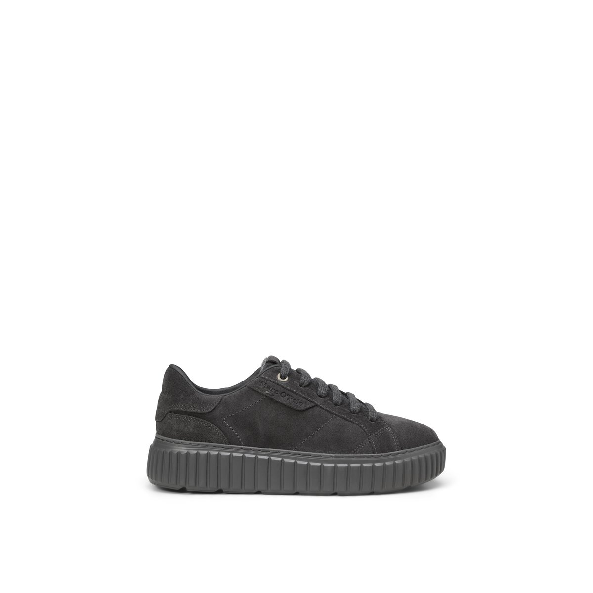 Baskets en cuir velours noir, MARC O'POLO
