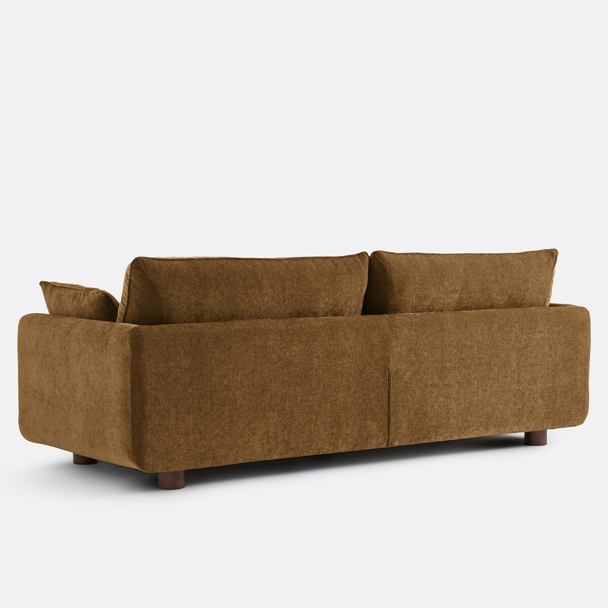 Canapé droit 2, 3, 4 ou 5 places, en polyester chiné, EMILIO bronze, LA REDOUTE INTERIEURS