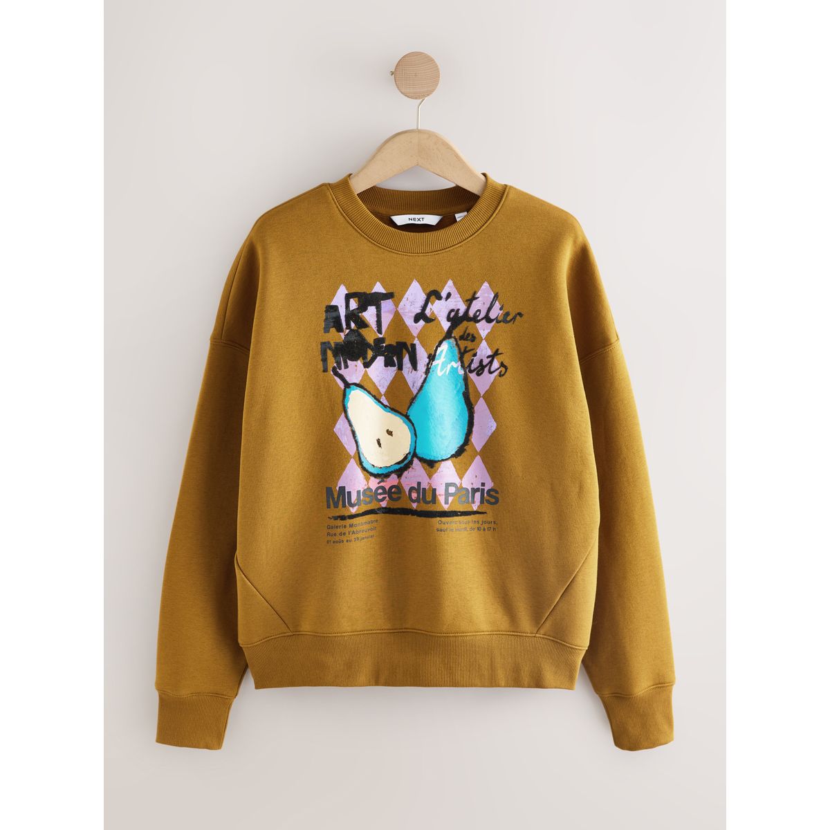 Sweat à manches longues motif fruit vert olive, NEXT