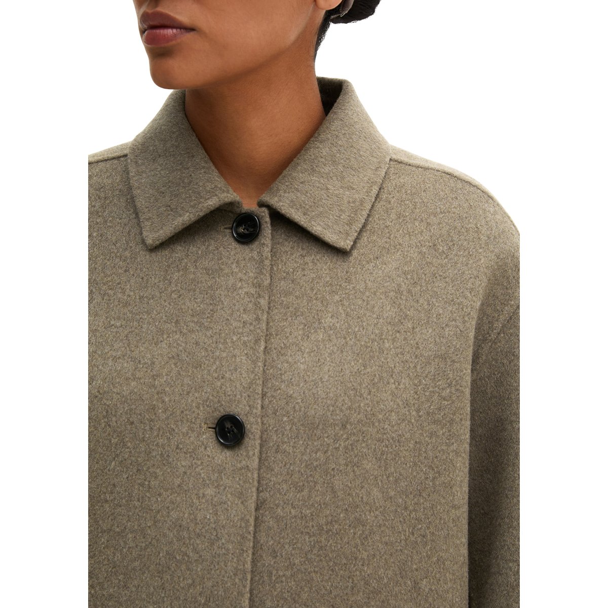 Veste en laine regular en double face mélangée de haute qualité beige, MARC O'POLO