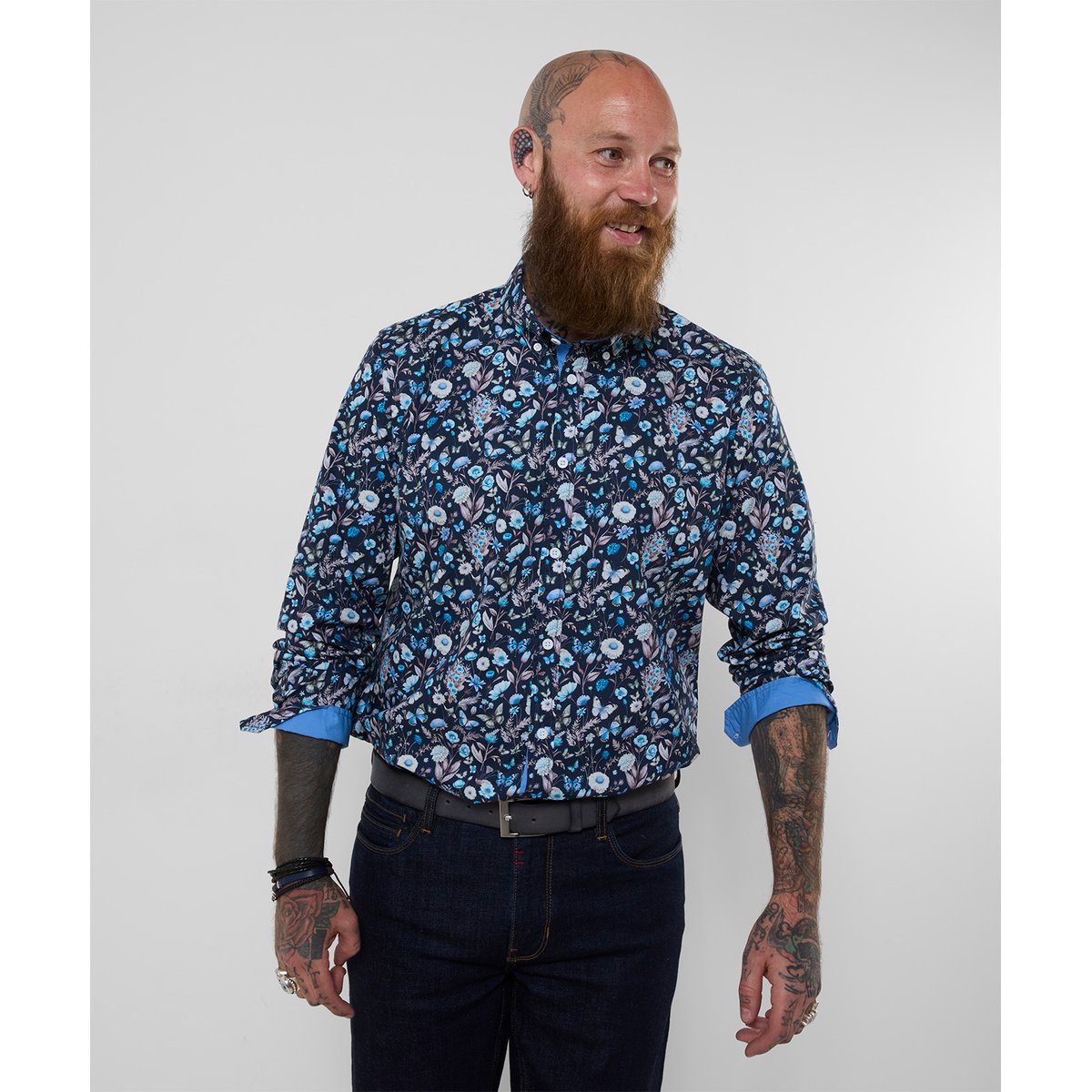 Fantastique Chemise Imprimé Floral bleu, JOE BROWNS