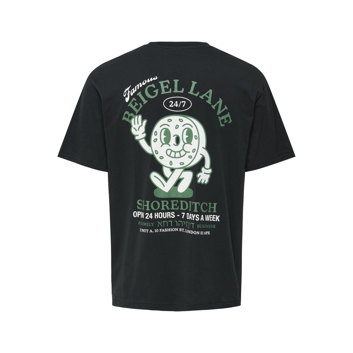 T-Shirt jet black, ONLY & SONS