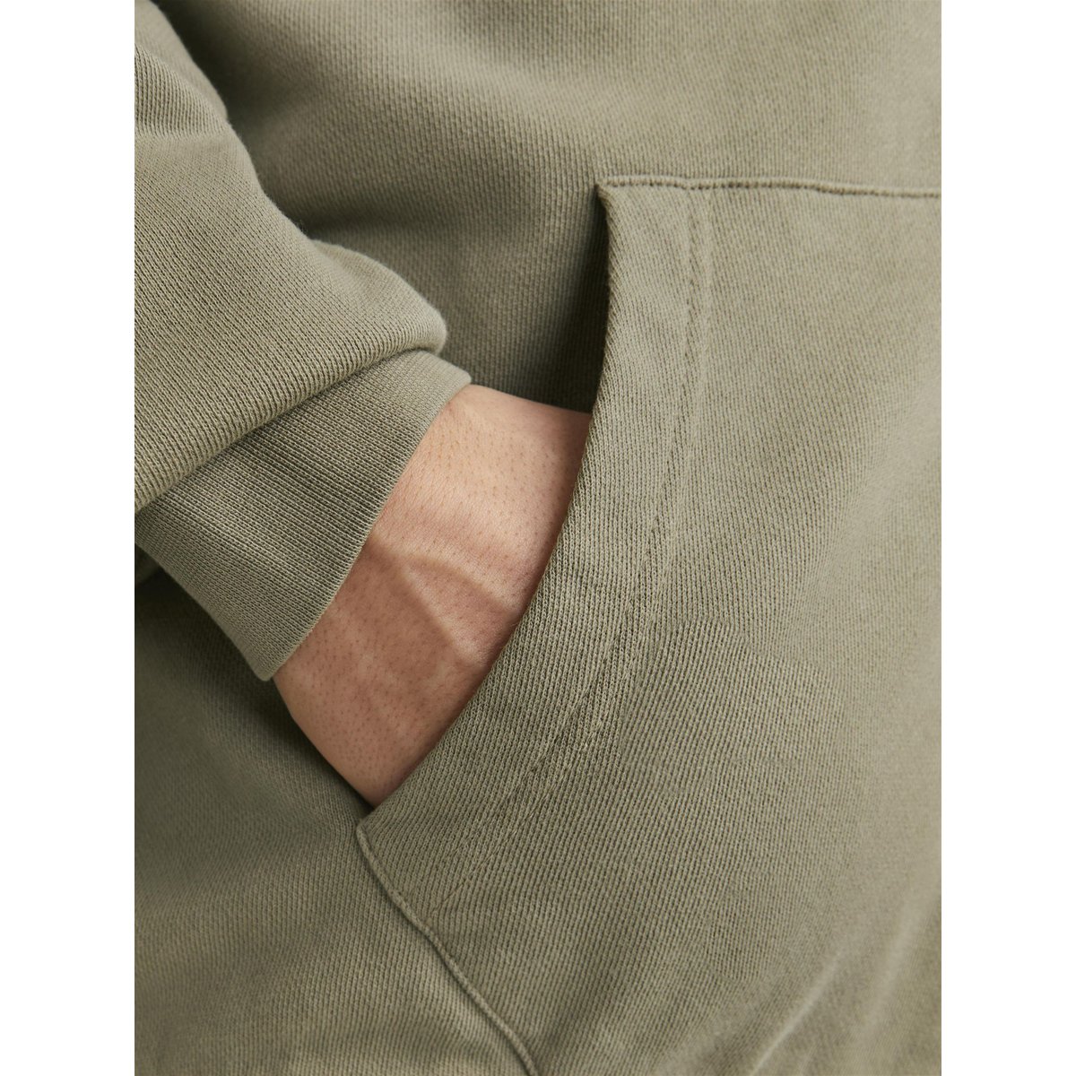 Sweat À Capuche Zippé silver sage, JACK & JONES