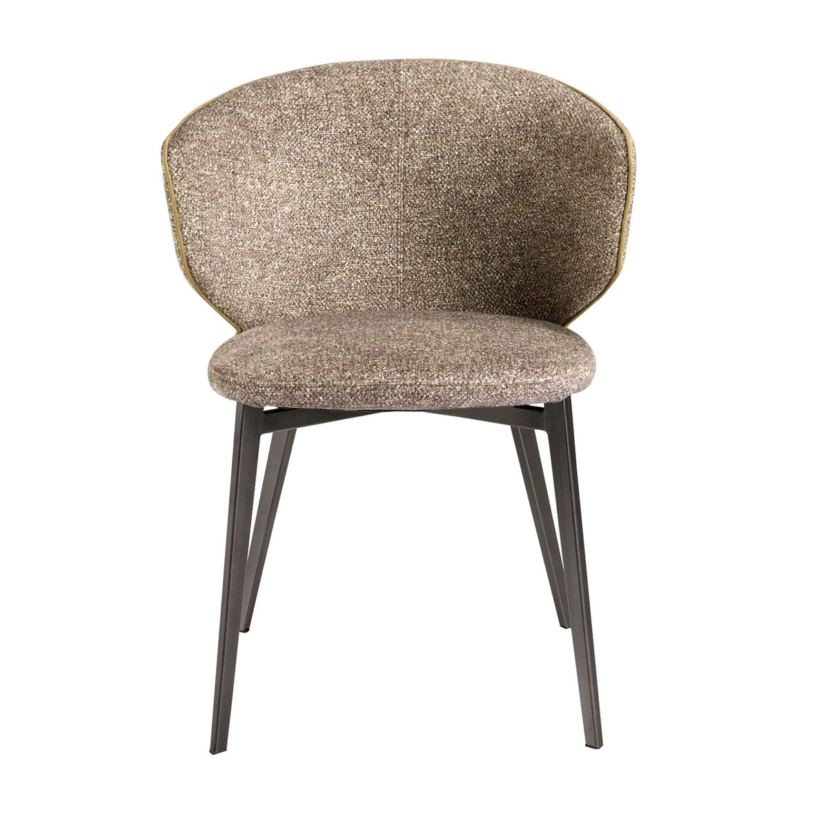 Chaise en tissu marbré marron marbré | gris anthracite, ANGEL CERDA