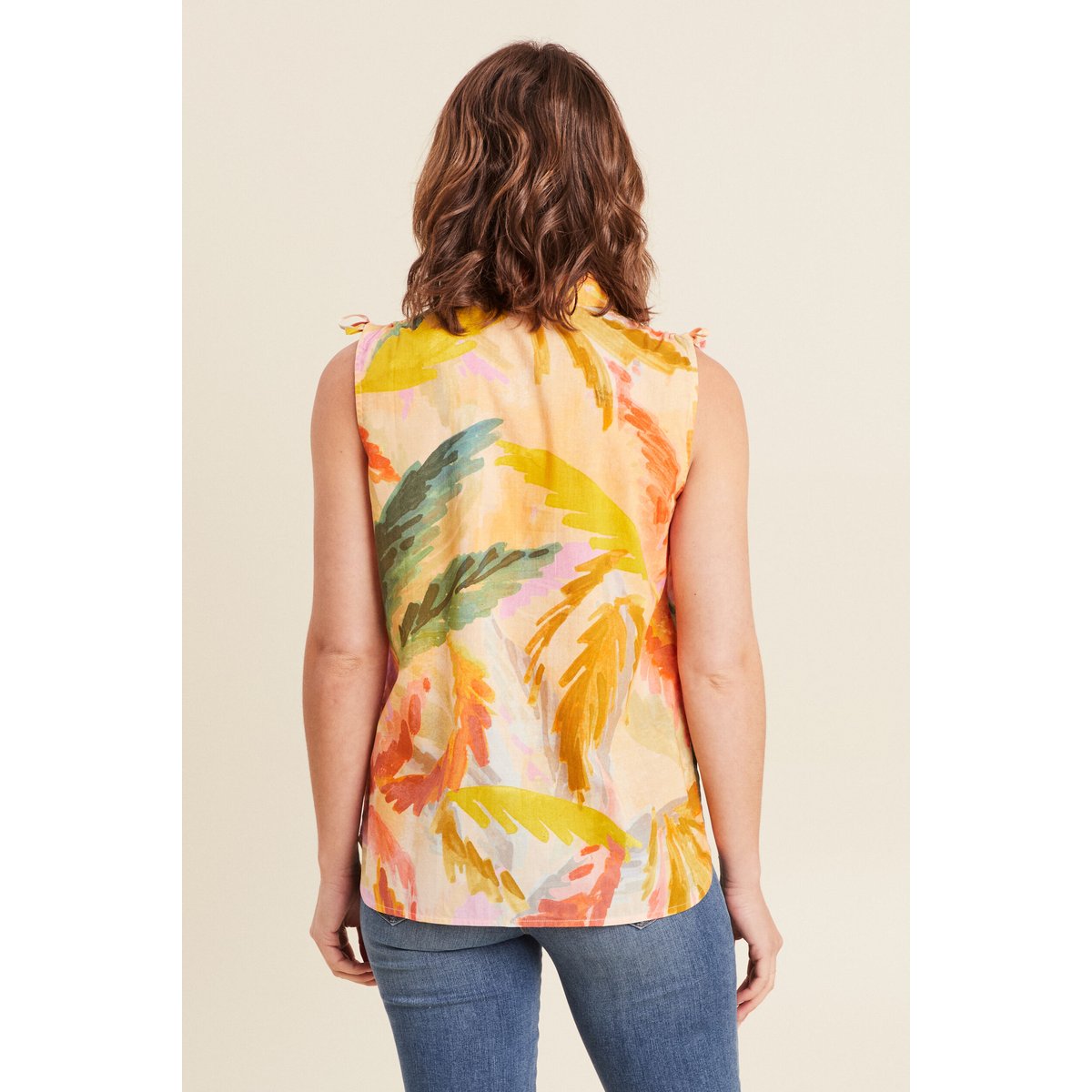 Chemise sans manches en coton multicolore, BREAL
