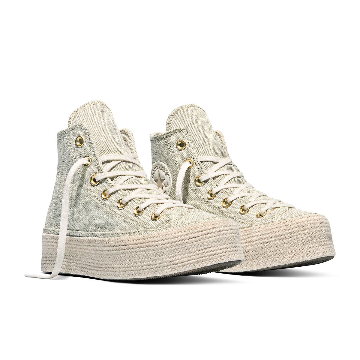 Chuck Taylor All Star Lift Espadrille Canvas Trainers 90009996, CONVERSE
