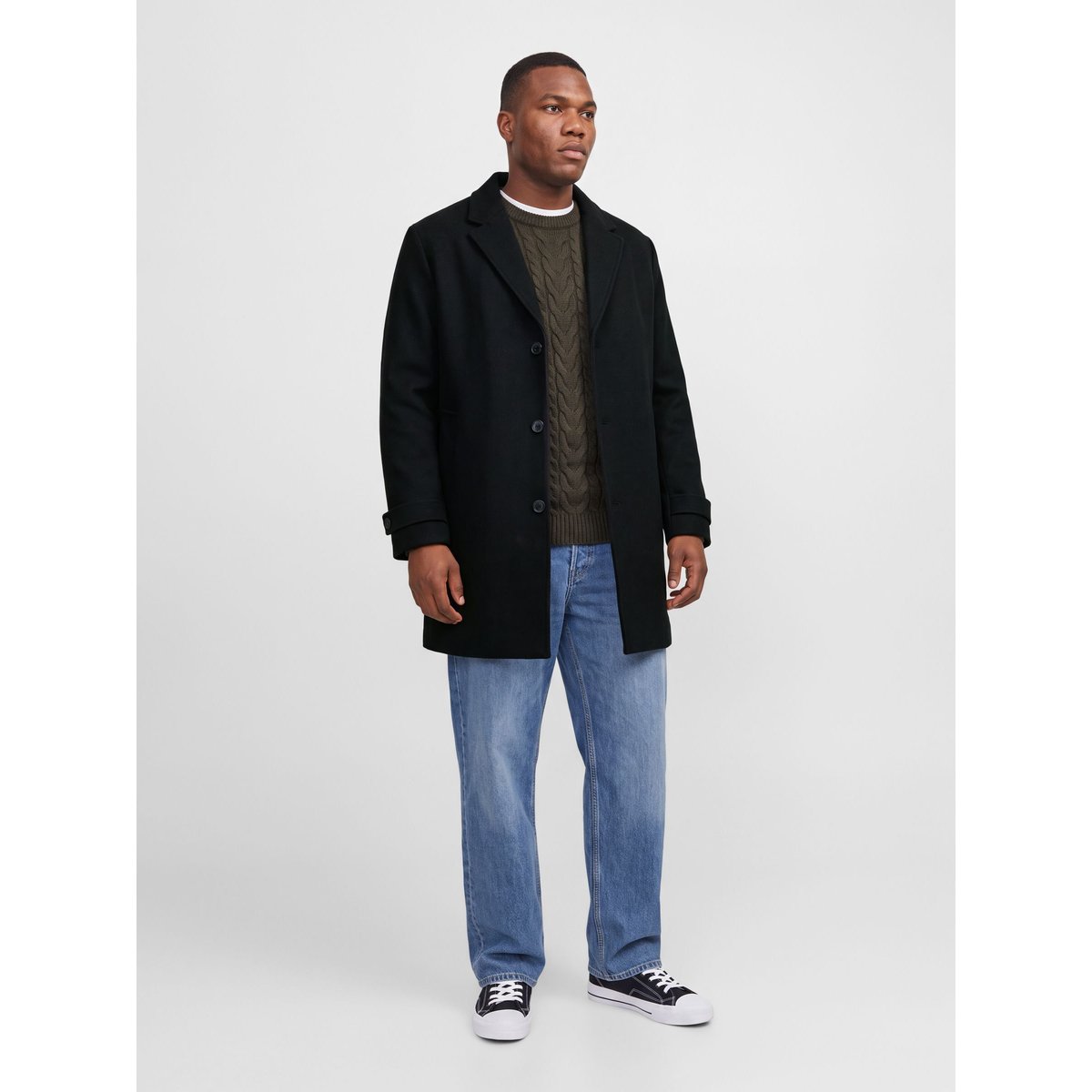 Manteau En Laine black 1, JACK & JONES