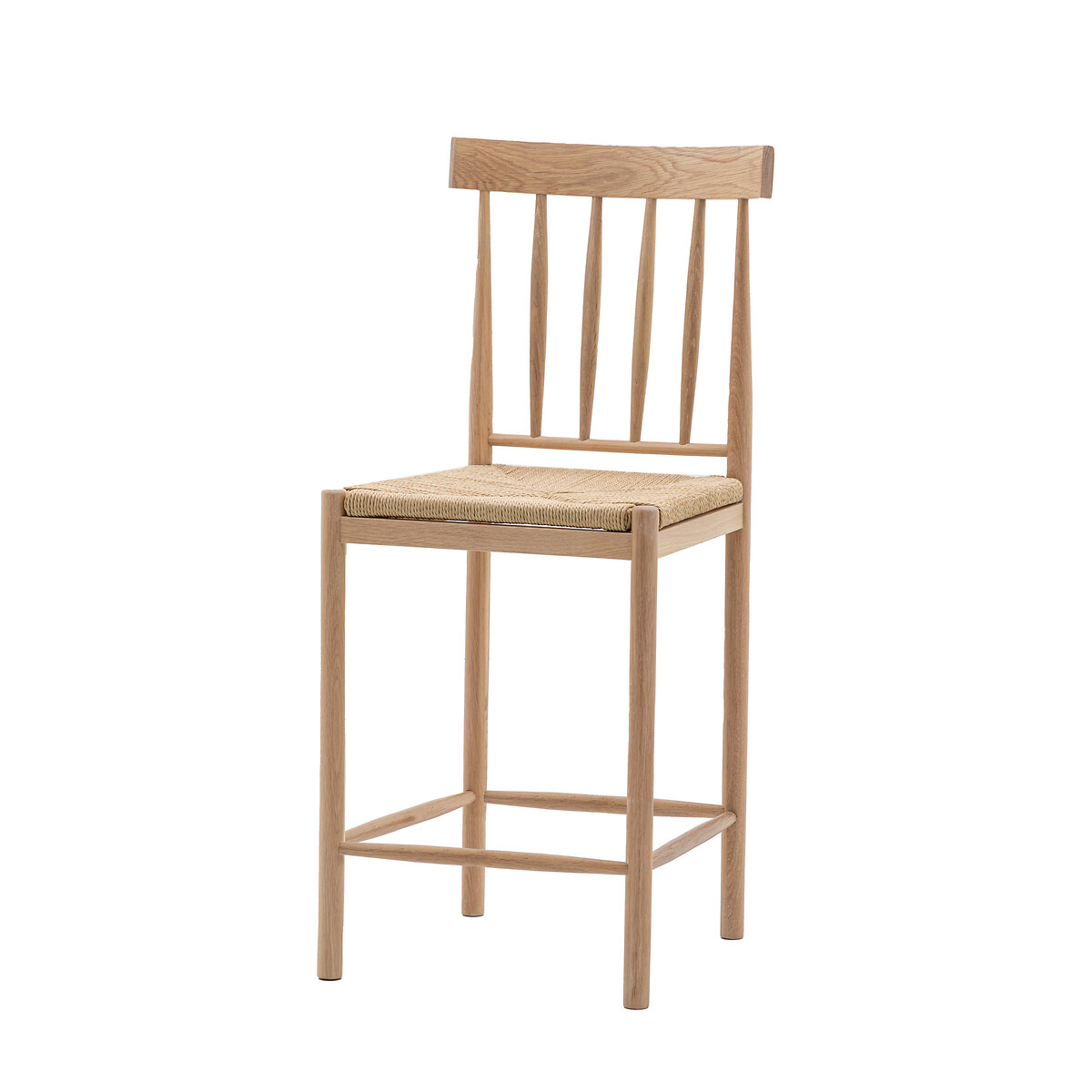 Ende Solid Oak Bar Stool (Set of 2) natural, ÉDITÉ