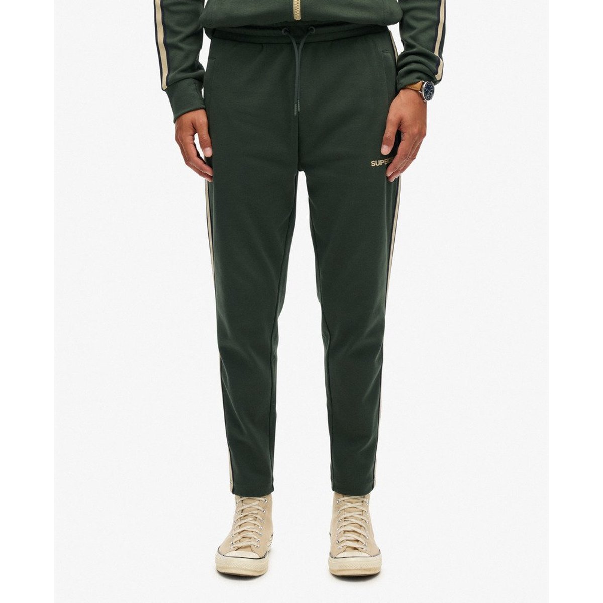 Pantalon de survêtement Tech Cult vert forêt profond, SUPERDRY
