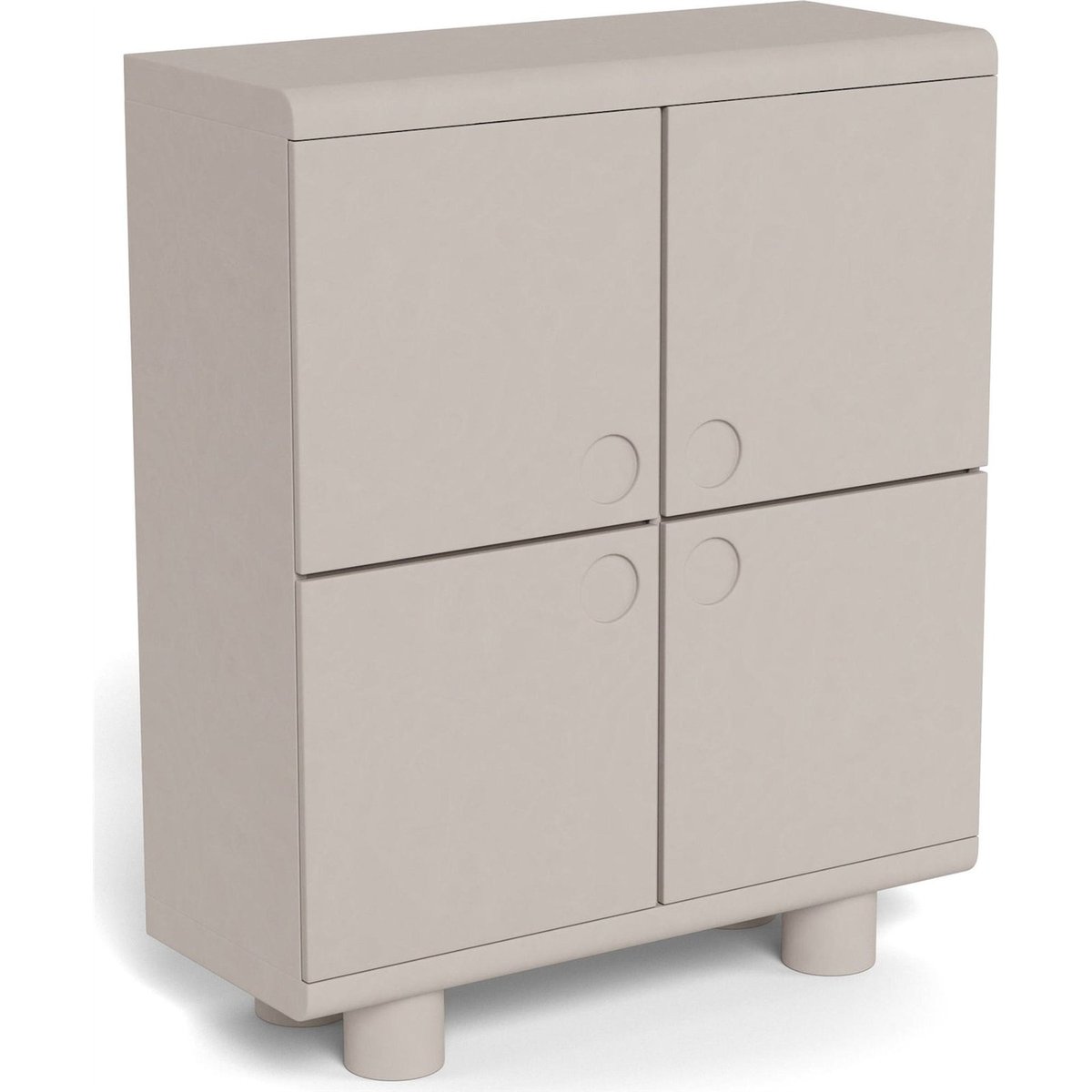 Commode 4 portes en bois collection MAGEE cachemire, RECOLLECTION