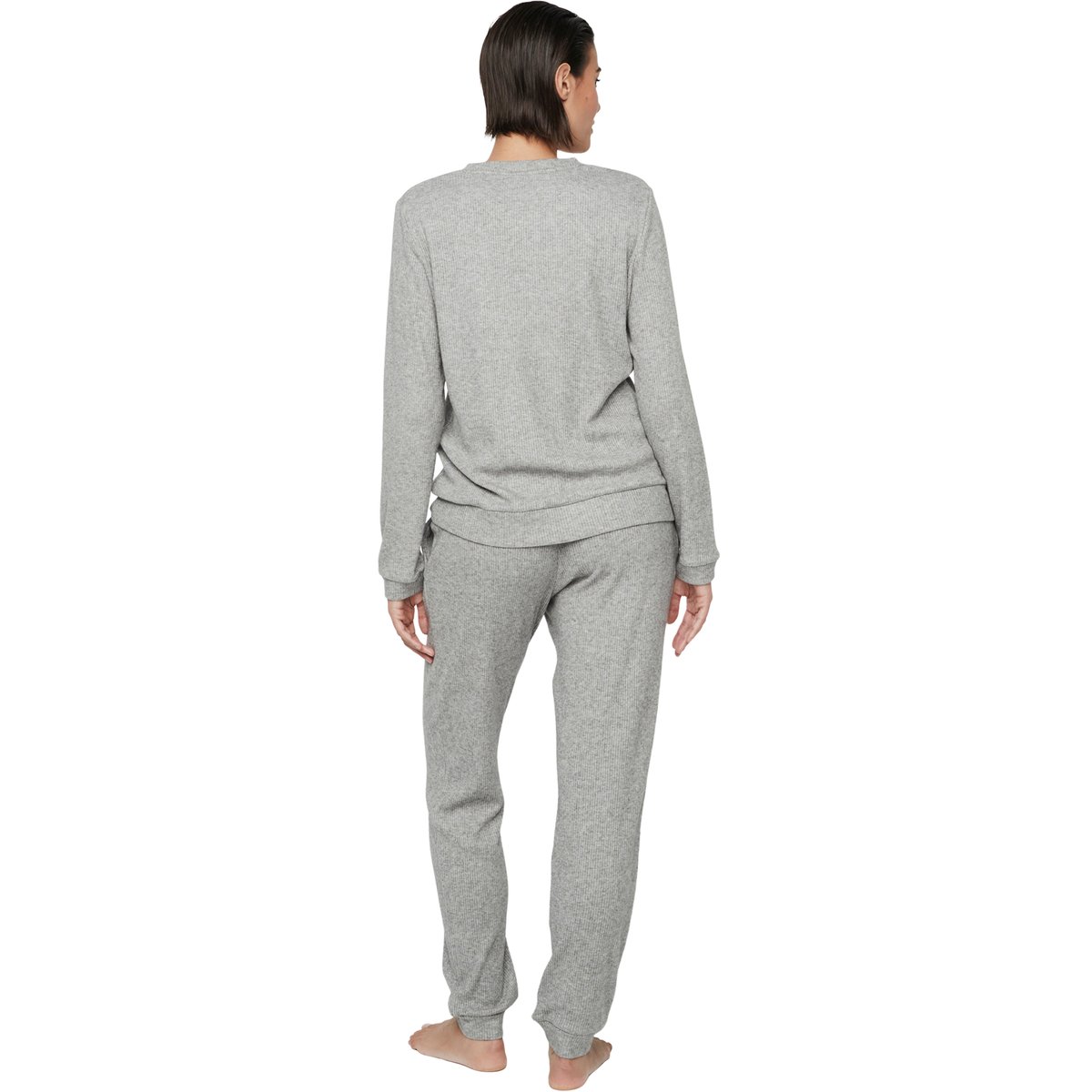 Pyjama pantalon top manches longues P106 CLOUD NINE gris, SELMARK