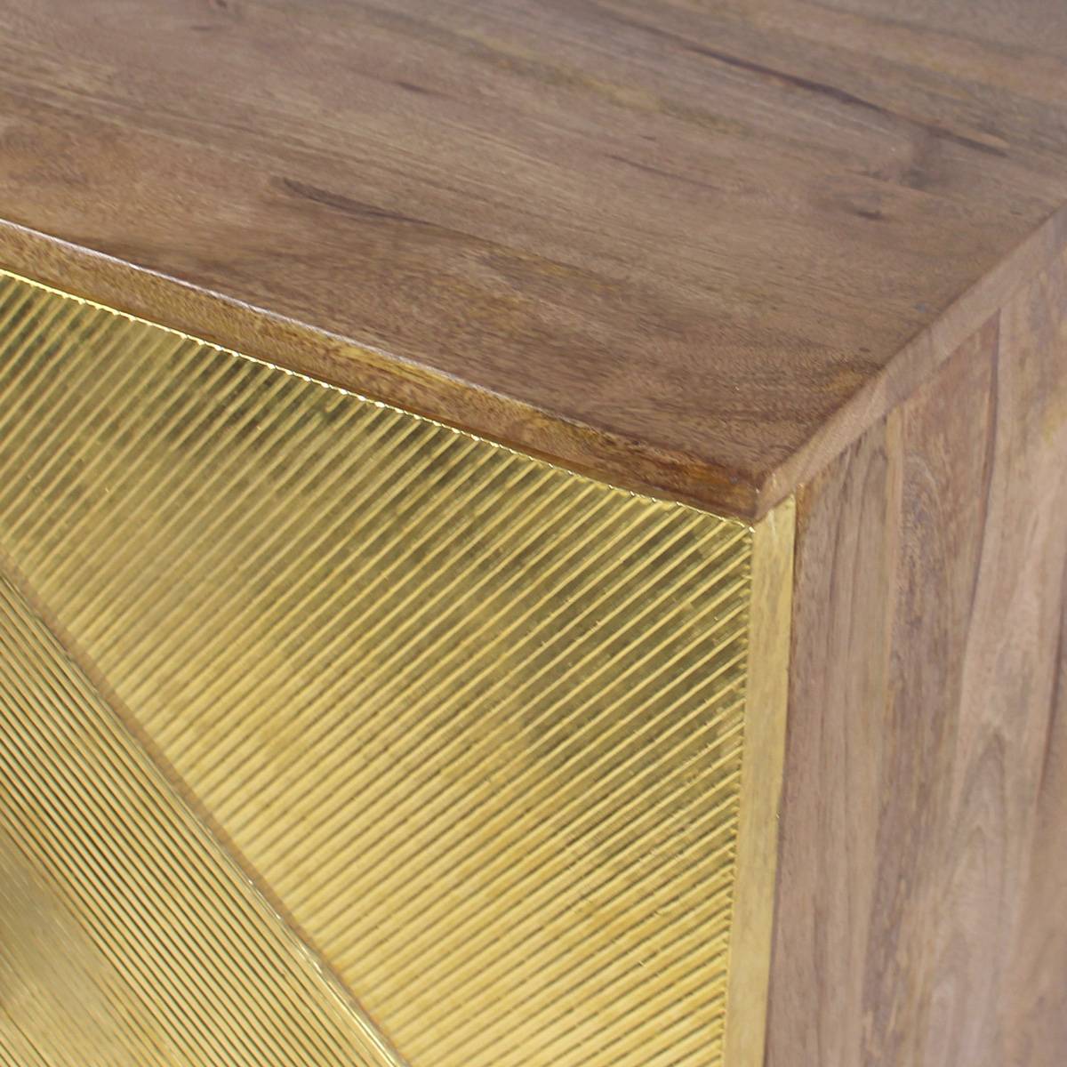 Buffet en bois de manguier GISÈLE jaune, MADE IN MEUBLES