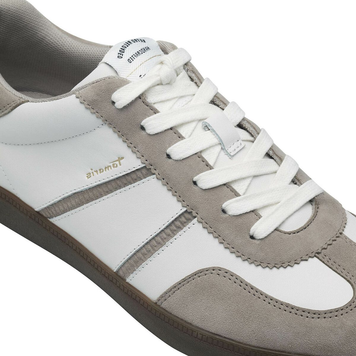 Baskets en cuir blanc, TAMARIS
