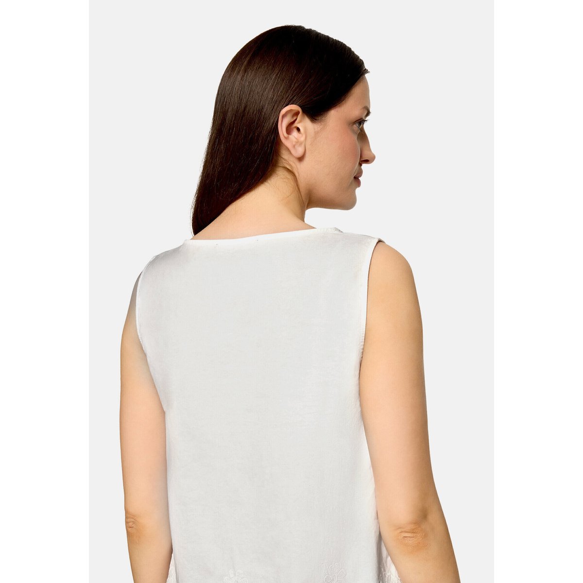 Haut façon blouse à broderies blanc, BETTY BARCLAY