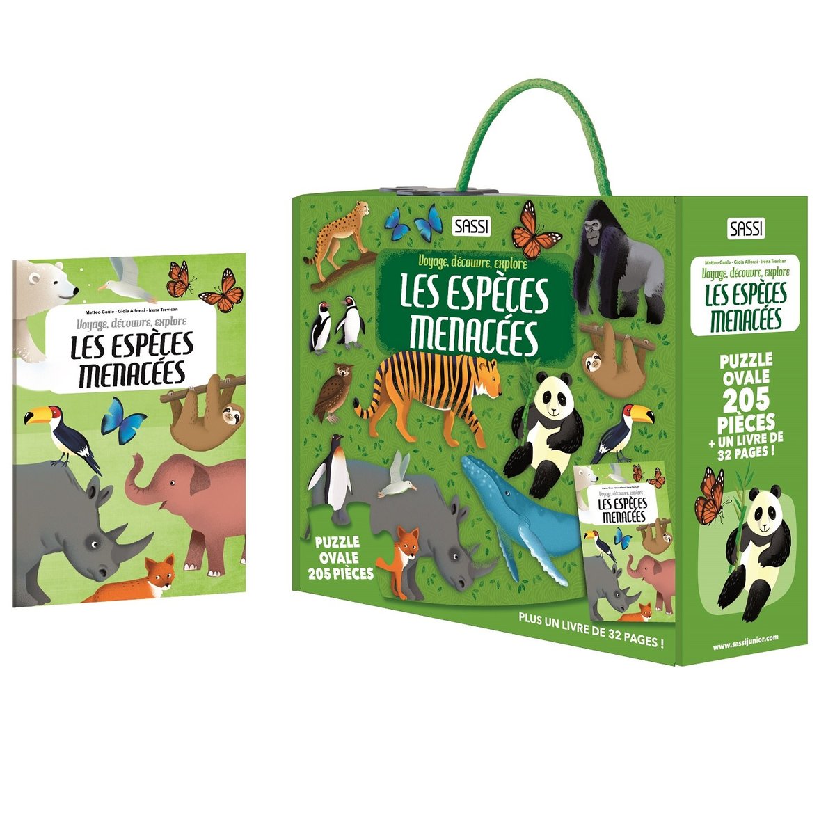 Voyage, découvre, explore Les animaux vert, SASSI JUNIOR