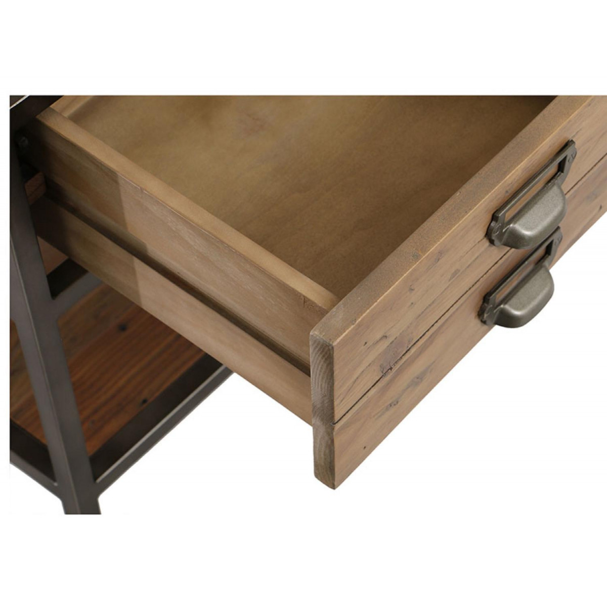 Table de chevet 1 tiroir - MANUFACTURE marron, INTERIOR'S