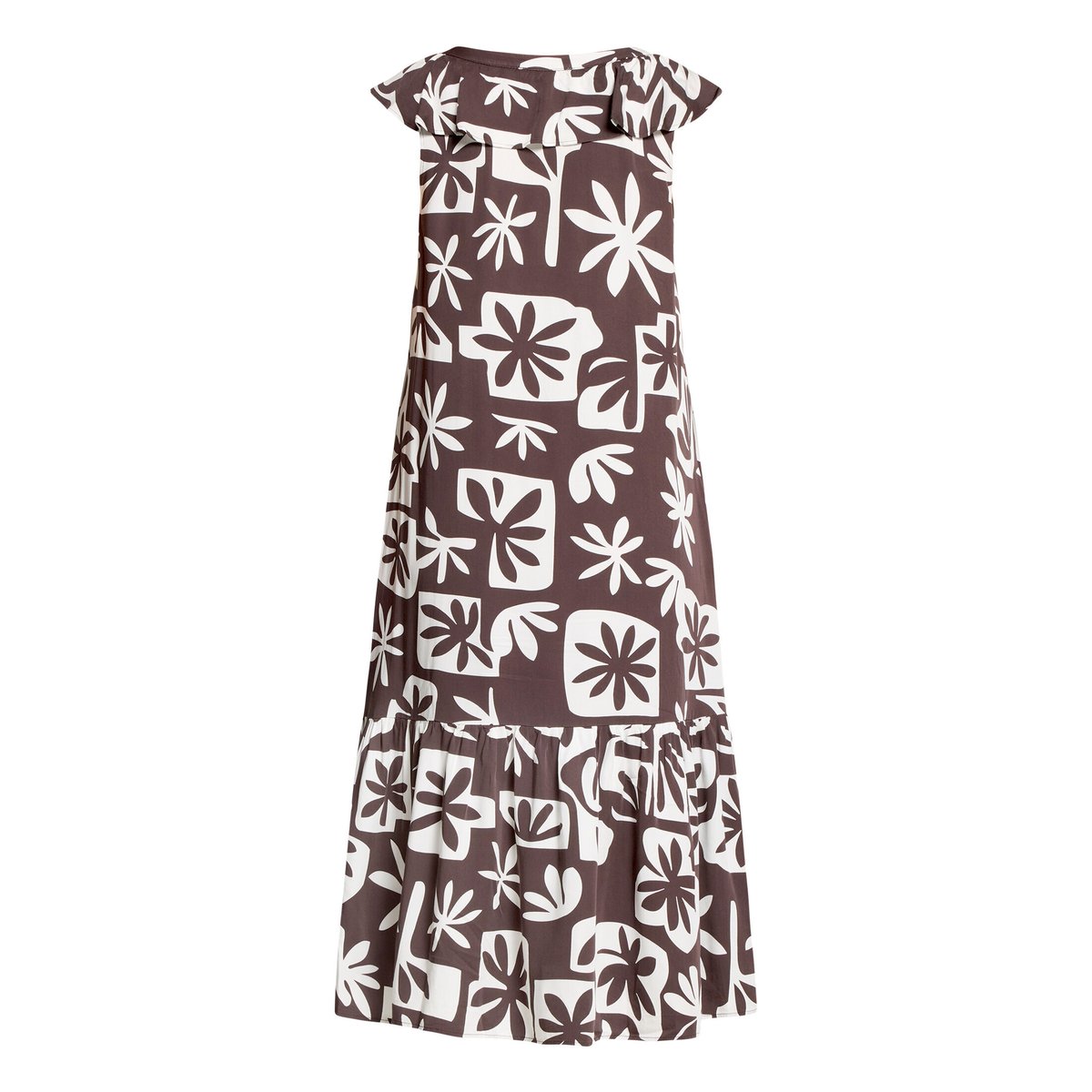 Robe casual à manches à ailettes brown/white, CARTOON