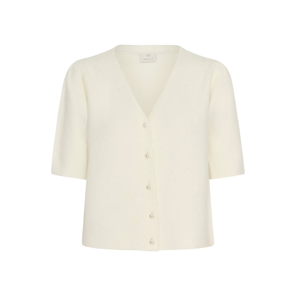Pullover tricoté blanc chalk cc., KAFFE