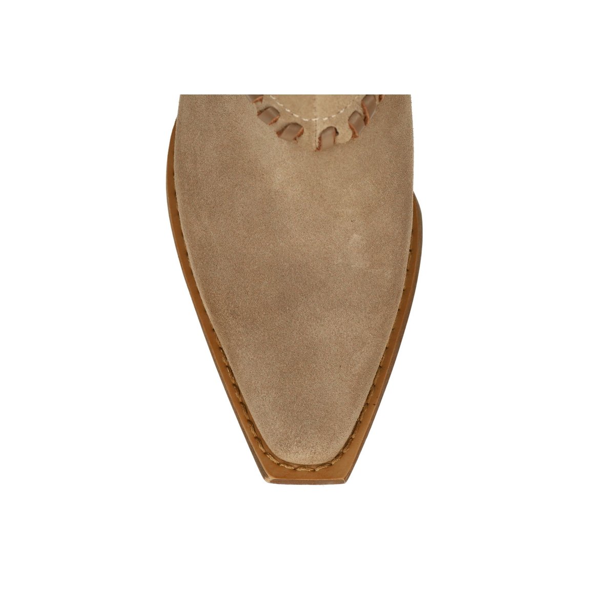 Santiags en cuir beige, SACHA