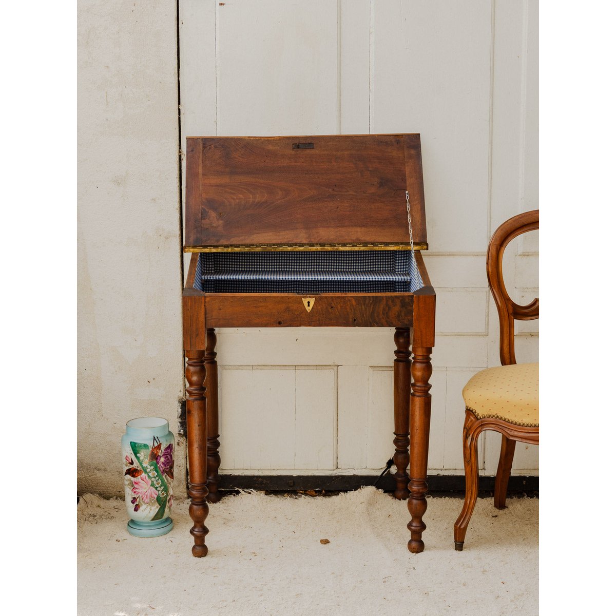 Secrétaire vintage en bois Honoré N°186 - Bon état bois foncé, DEBONGOUT