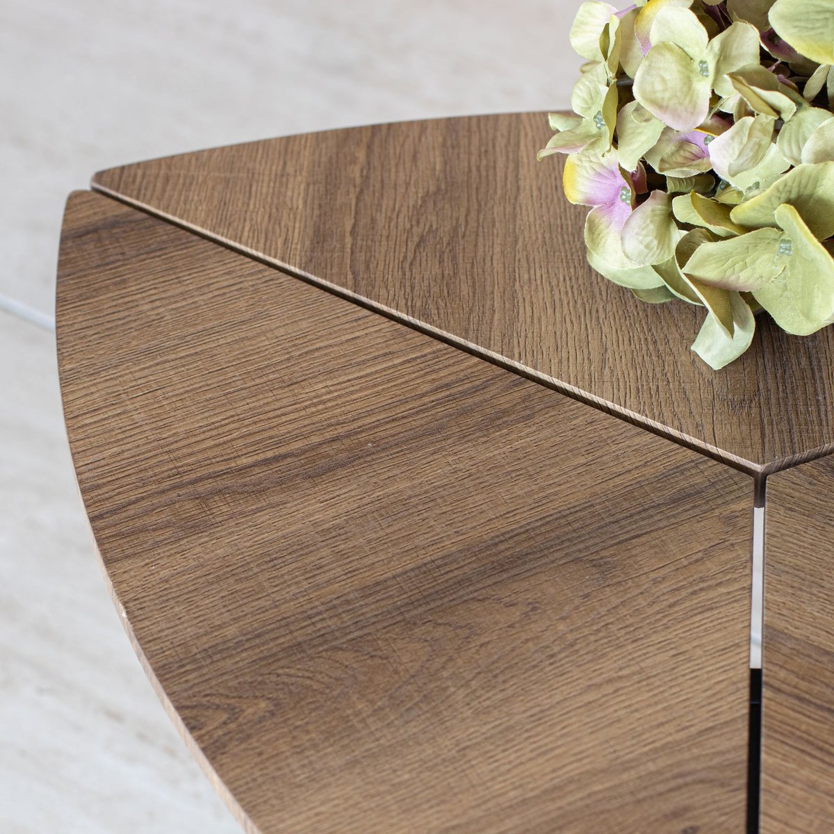 Set de 2 tables gigognes en fibre de bois naturel, NOW'S HOME