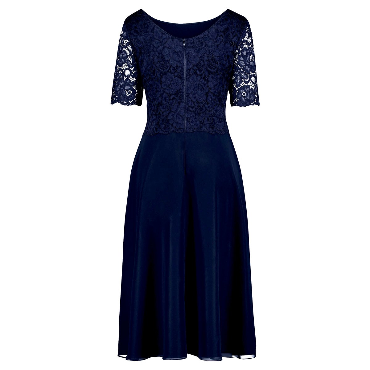 Robe de cocktail en dentelle night sky, VERA MONT
