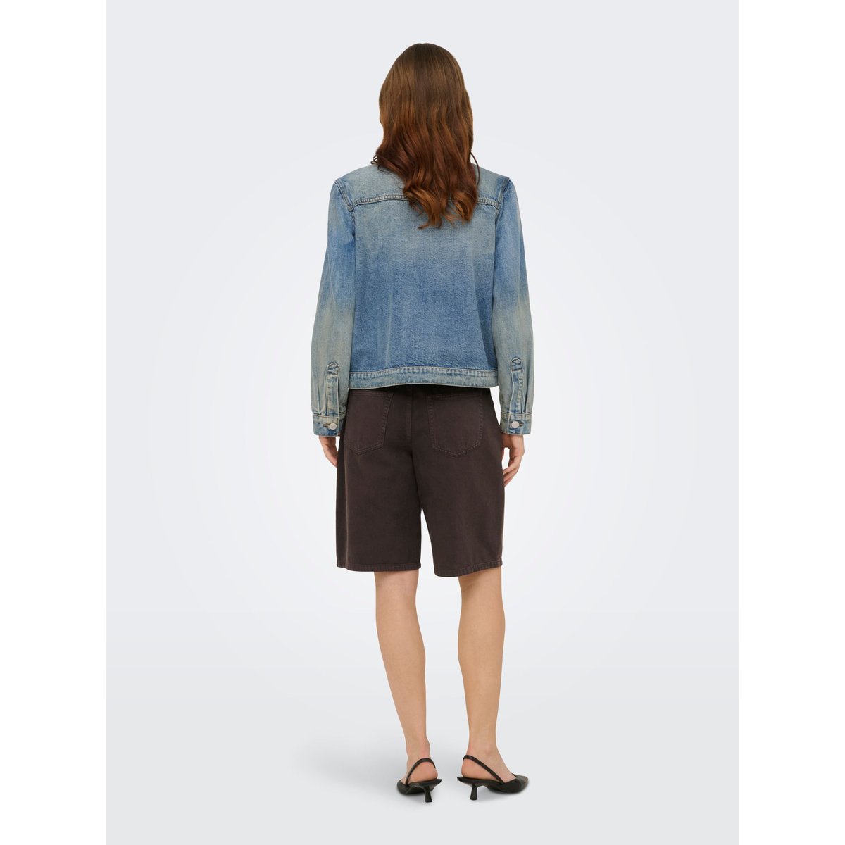 Short En Denim marron - coffee bean 1, ONLY