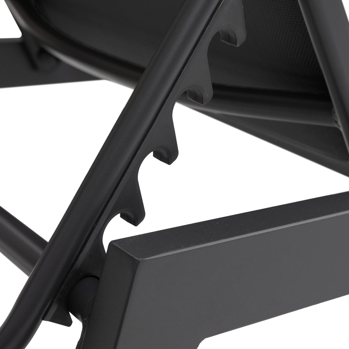 Bain de soleil et table d'appoint, BARBADOS noir, gris anthracite, HAPPY GARDEN