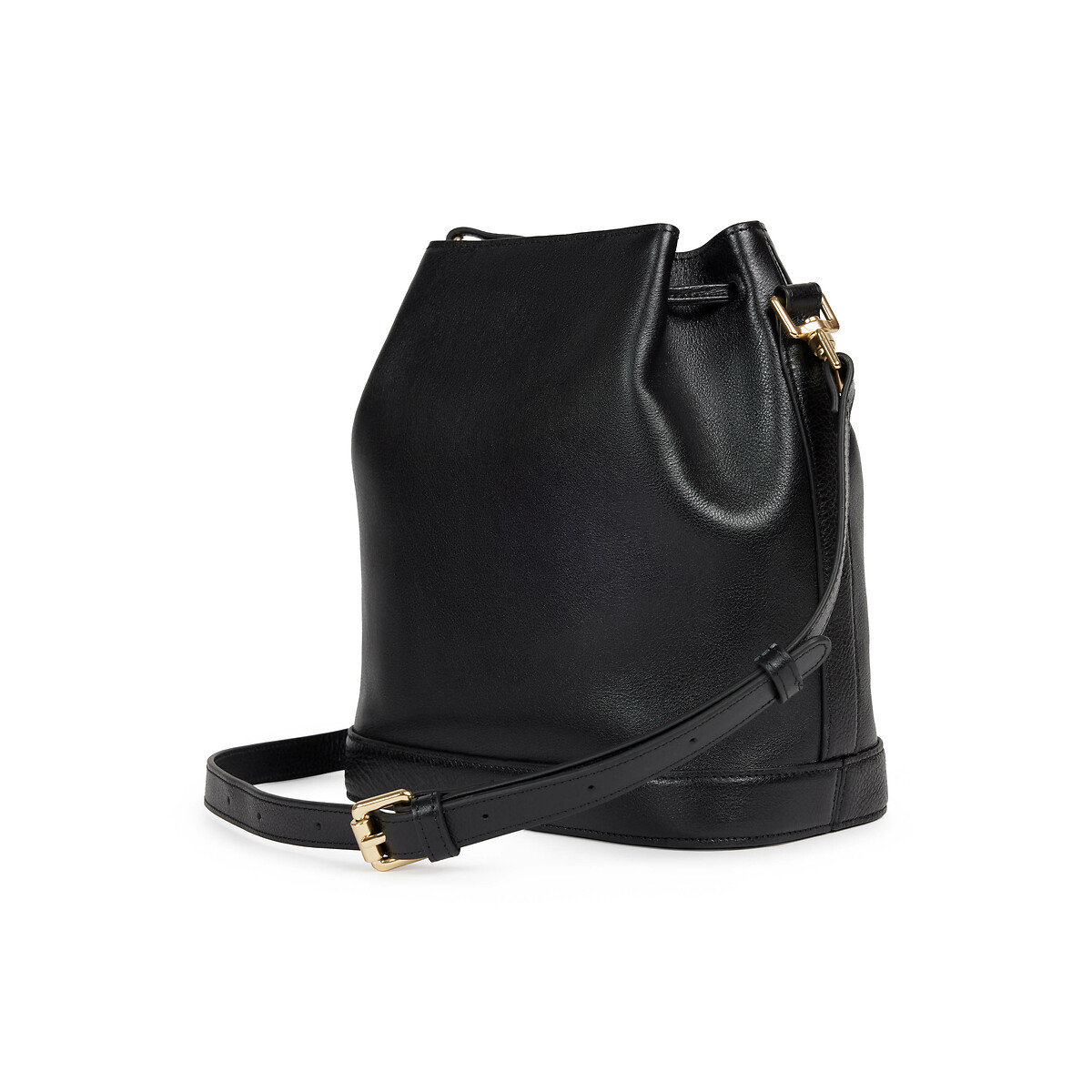 Norah Leather Bucket Bag black, NAT & NIN