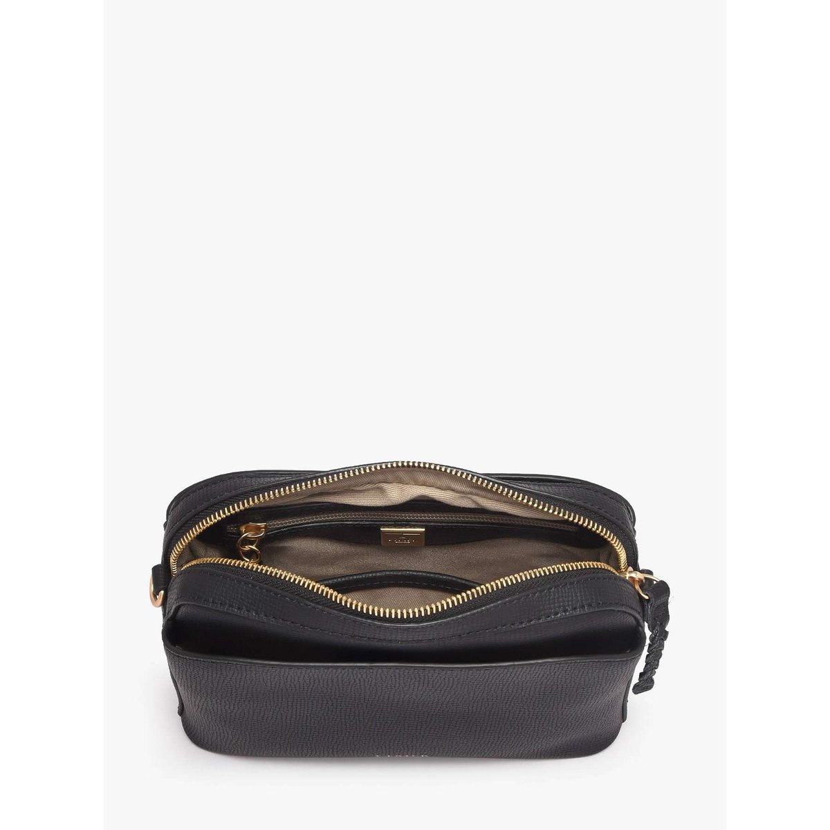 Sac bandoulière Torsade cuir noir, ETRIER
