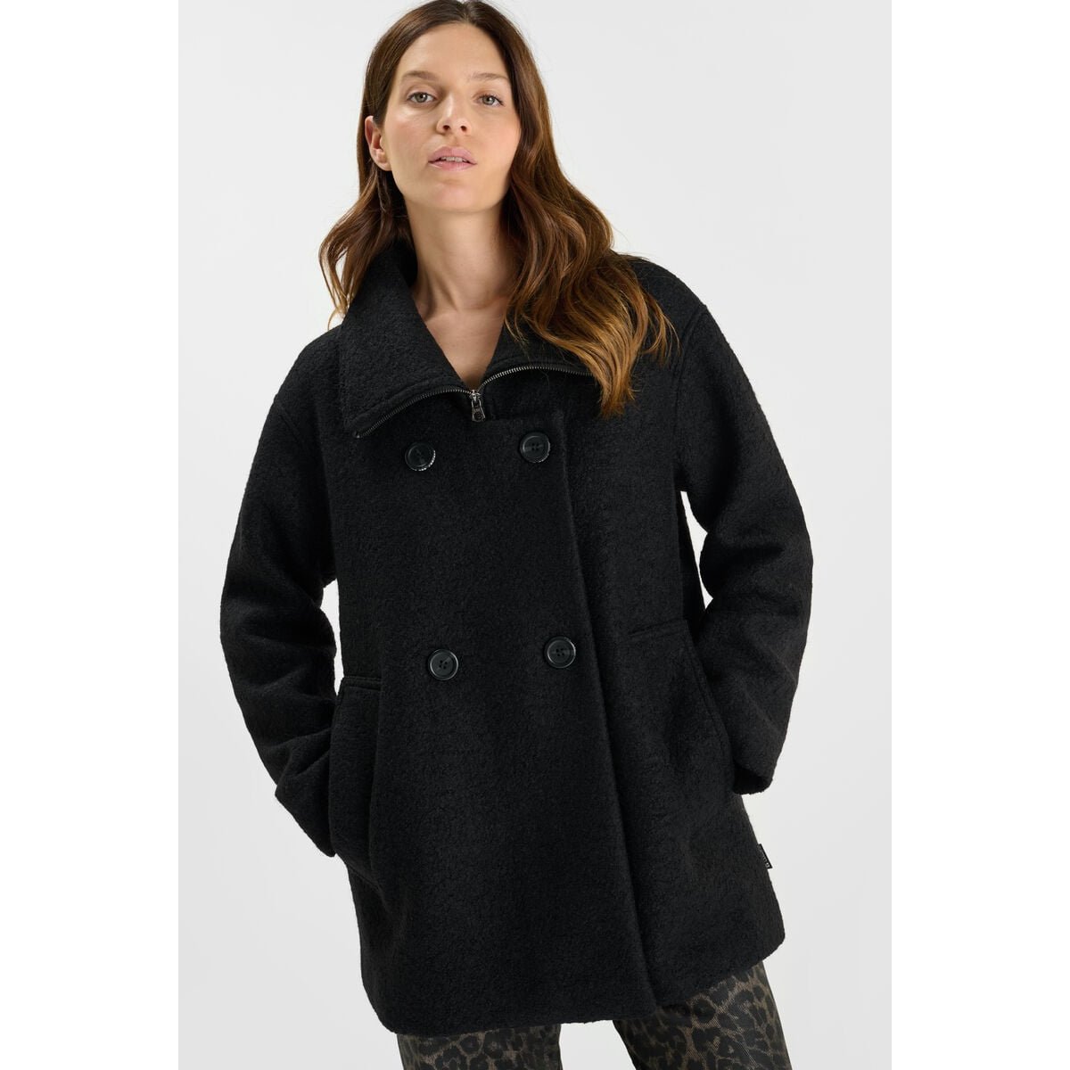 Manteau ETAN black, LE TEMPS DES CERISES