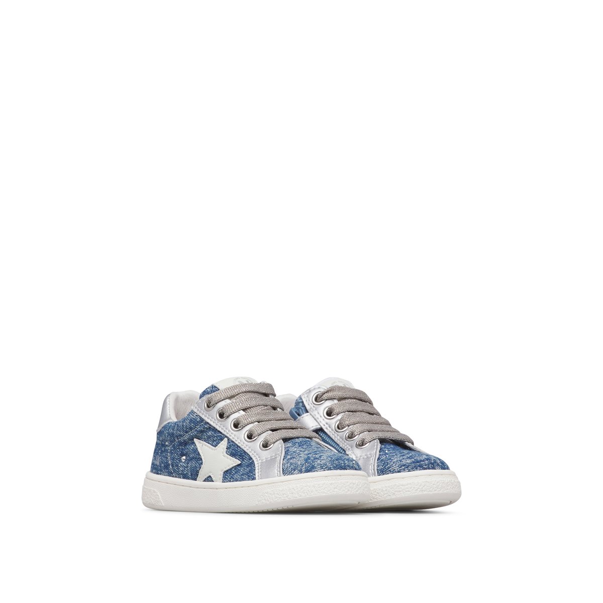 Sneakers en tissu PINN ZIP. blanc-bleu clair-gris clair, NATURINO