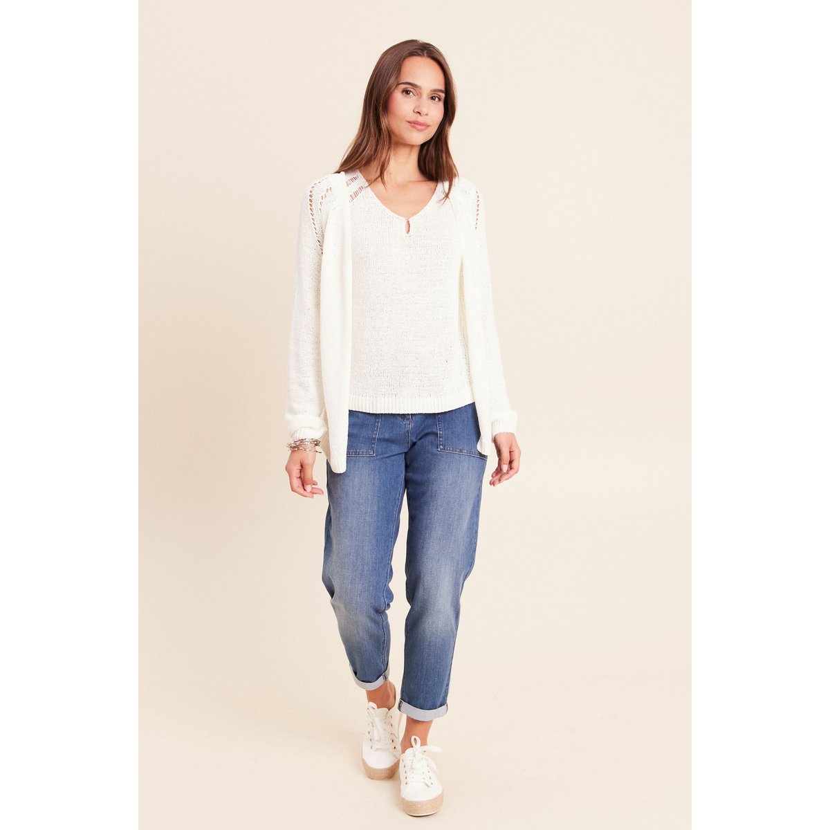 Gilet manches longues blanc, BREAL
