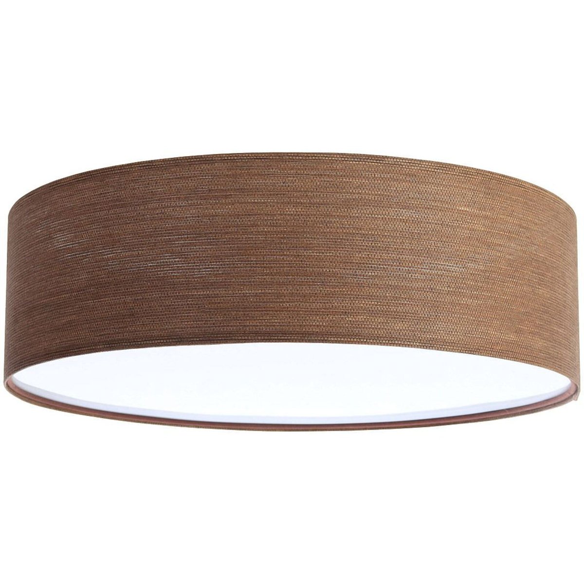 Plafonnier en tissu collection NATURAL mesh aspect bois zebrano intérieur blanc, BPS KONCEPT