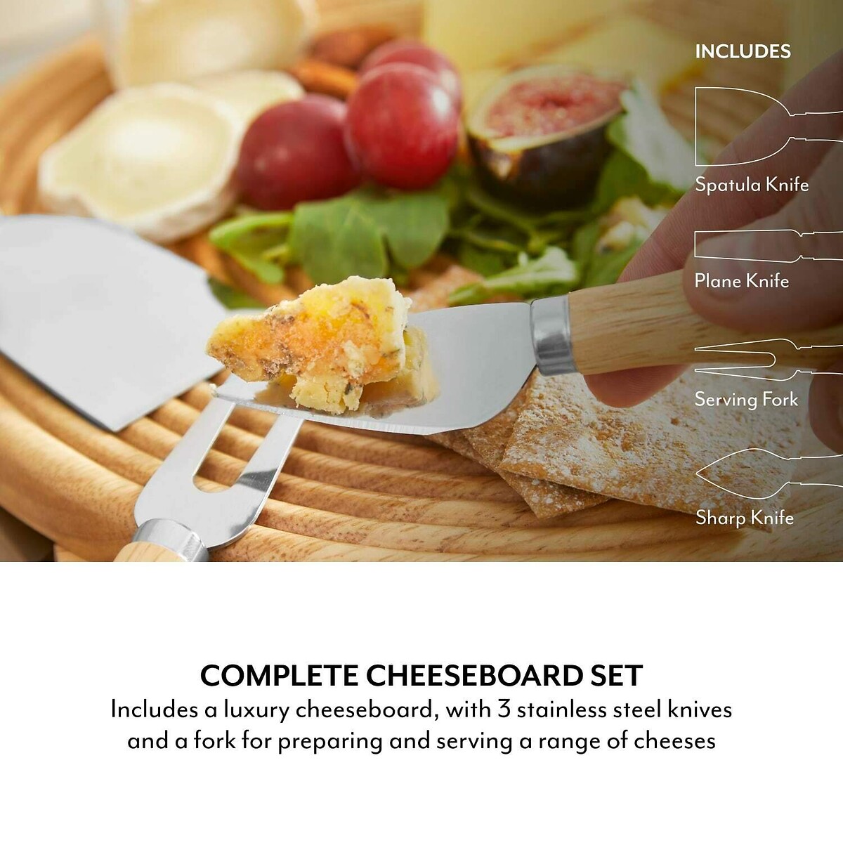 Colour Me Happy Cheeseboard Set brown              , SUR LA TABLE 