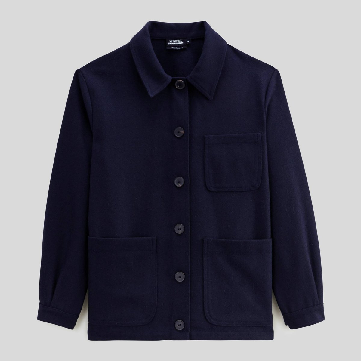 Veste contenant de la laine marine, MONOPRIX