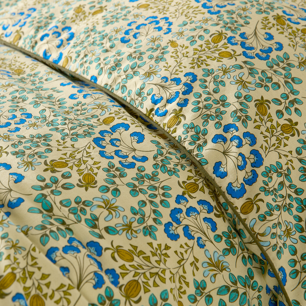 Housse de couette en coton lavé, imprimé fleurs, HANOI imprimé fleurs, LA REDOUTE INTERIEURS