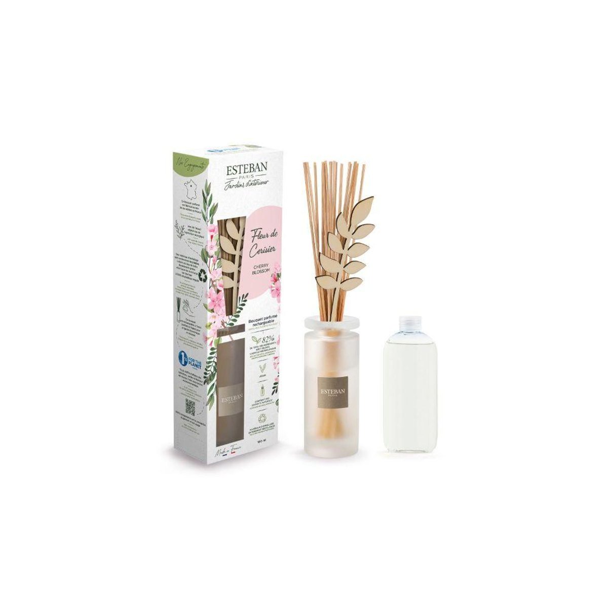 Parfum d'intérieur - Bouquet Fleur de Cerisier 100 ml transparent, ESTEBAN