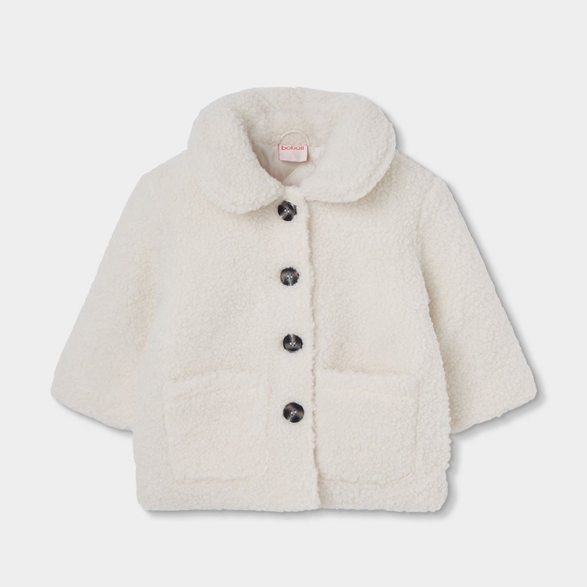 Manteau fille blanc, BOBOLI