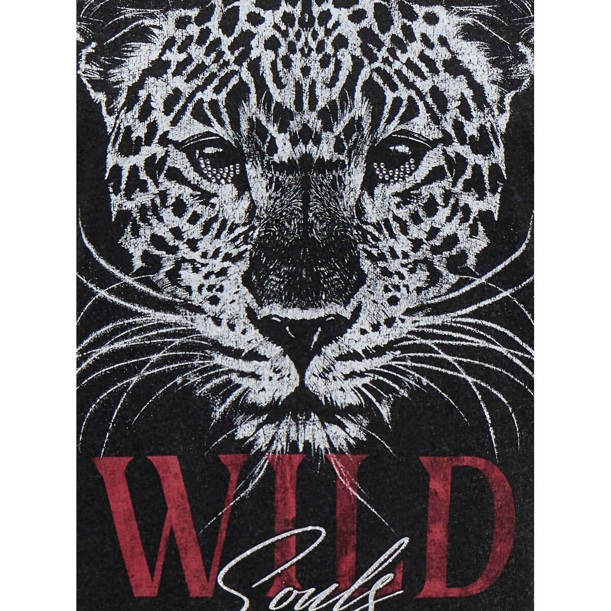 T-shirt col rond à motif noire, ONLY