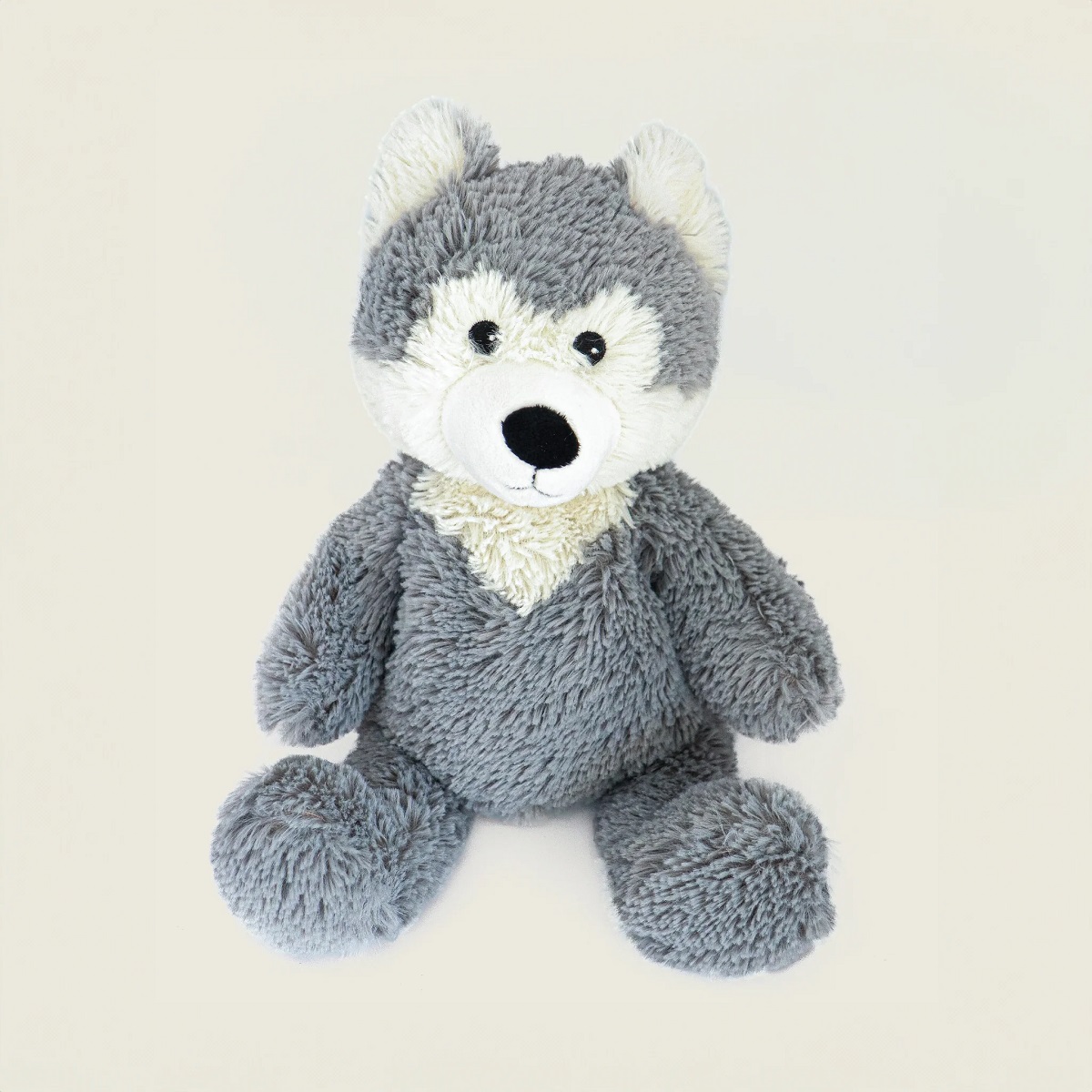 Peluche Bouillotte Loup gris, WARMIES