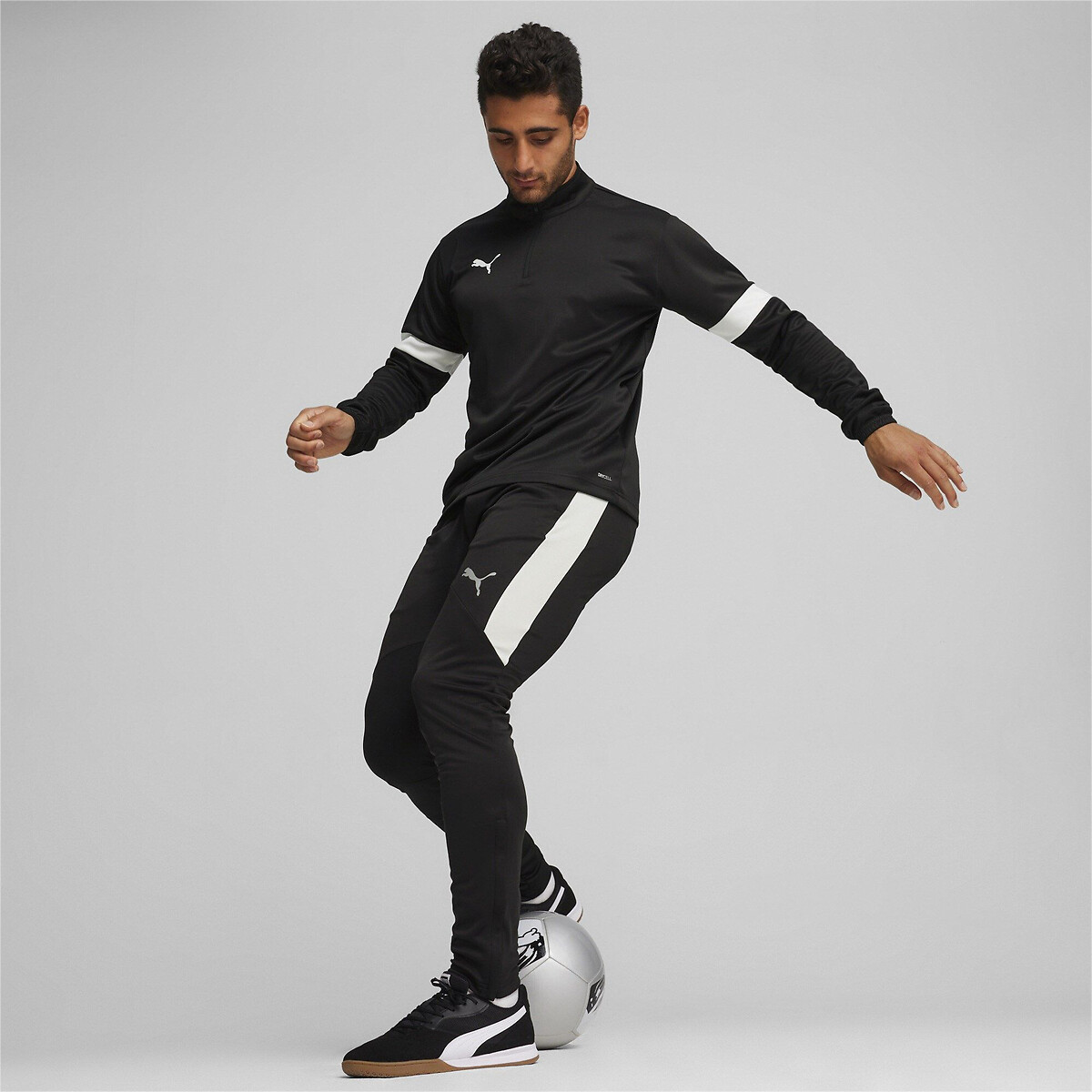 Individual Rise 1/4 Zip Sweatshirt black, PUMA