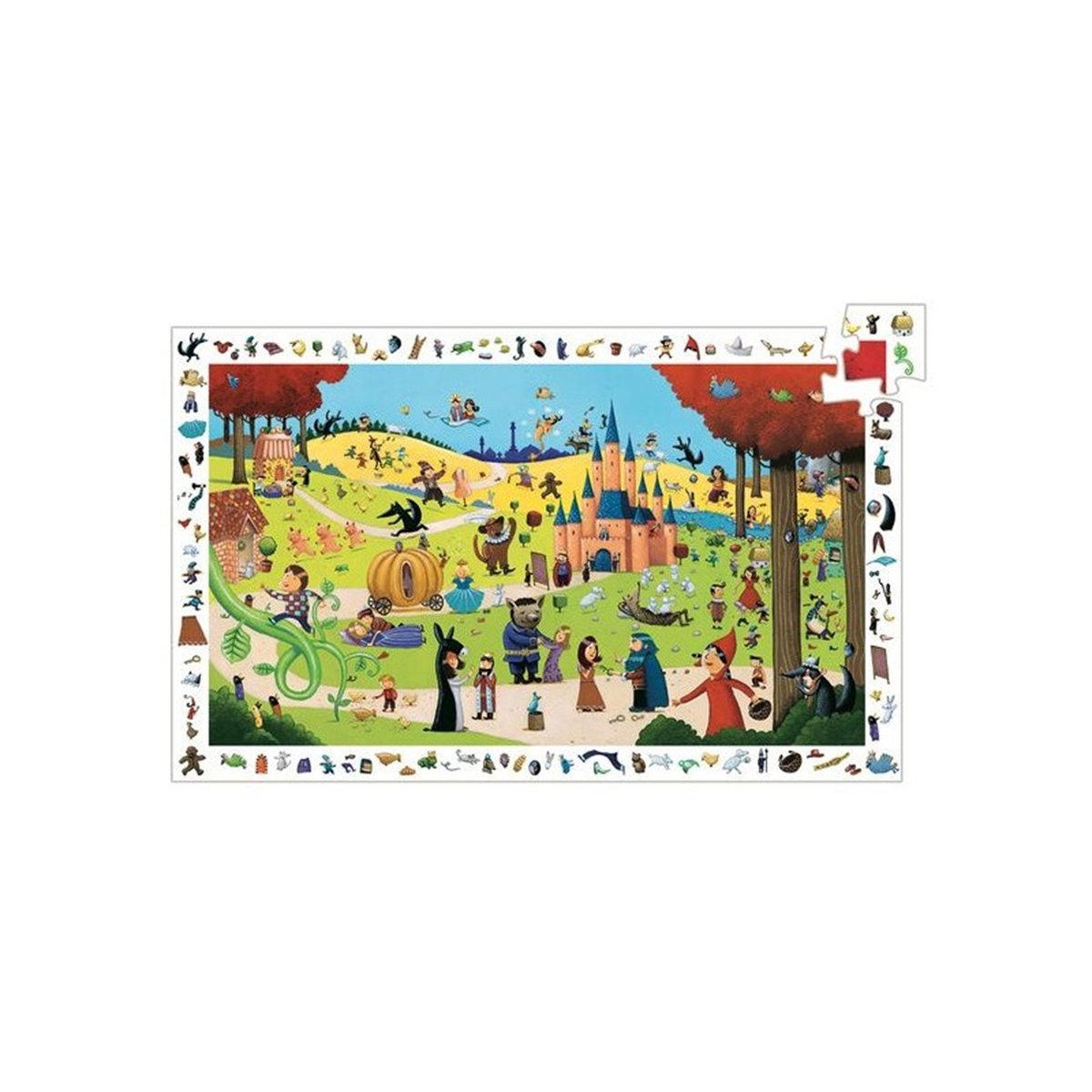 Puzzle observation Contes 54 pcs multicolore, DJECO