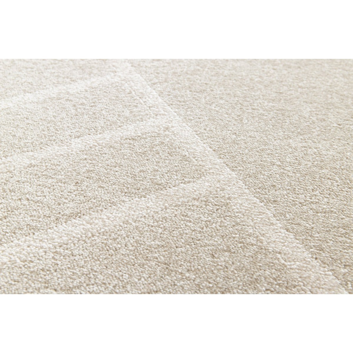 Tapis géométrique doux et résistant WYATT beige sable, AFK LIVING